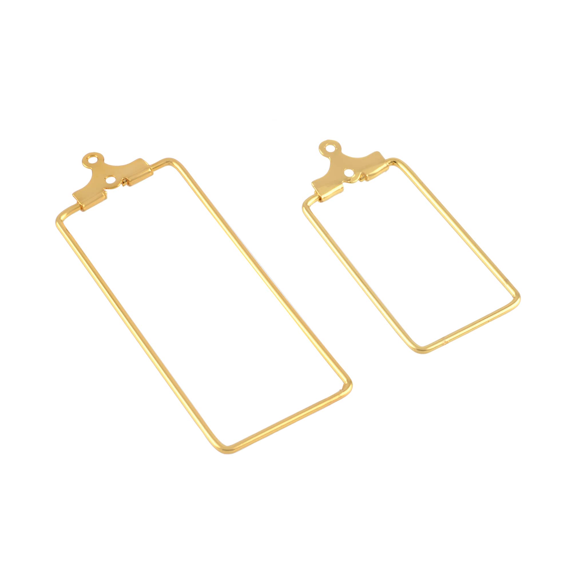 Metal Rectangle Bead Hoops by Bead Landing™